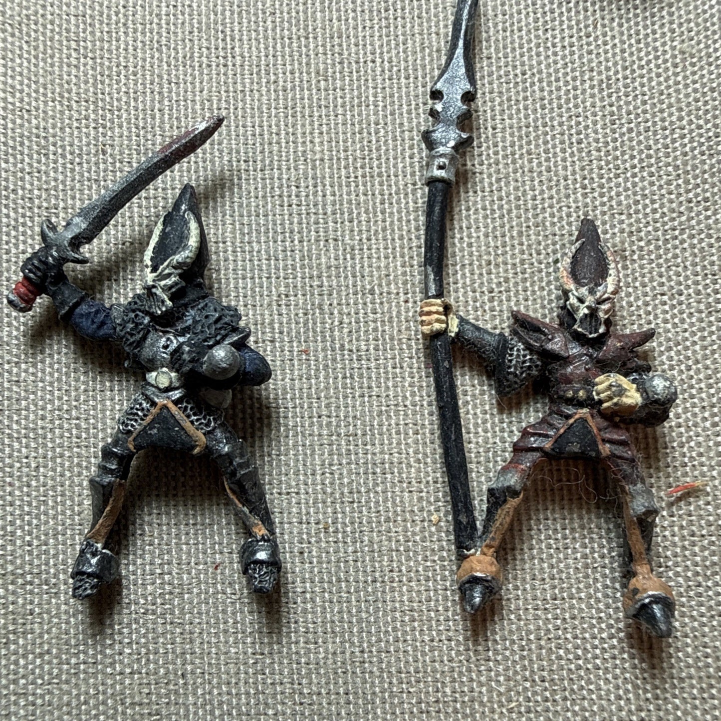Vintage Metal D&D RPG Miniature Bulk Lot Of 16 Oldhammer Citadel Wizards Elves