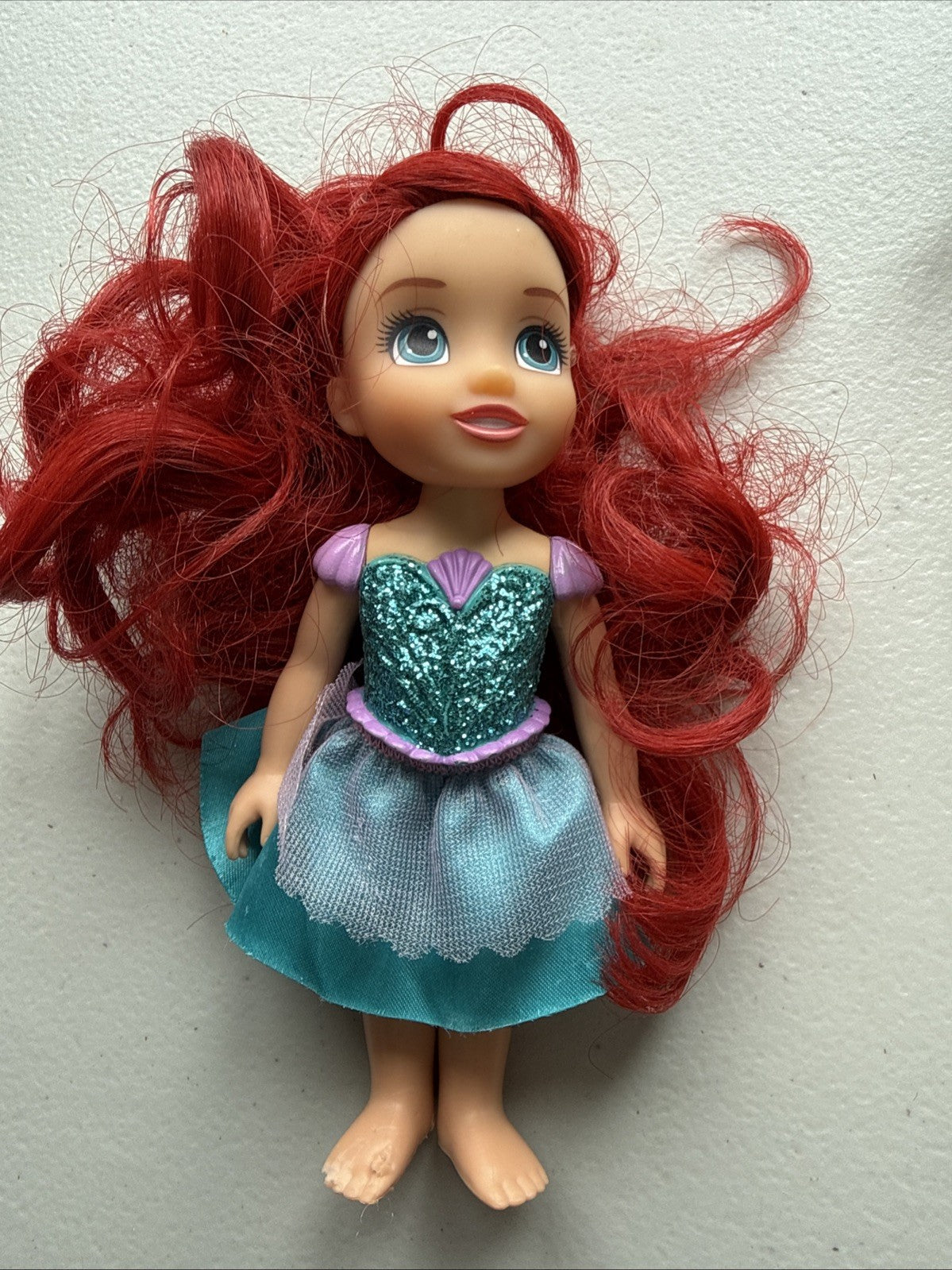 Disney Princess Petite - Elsa & Ariel - Lot Of 2 - 6 inch Dolls