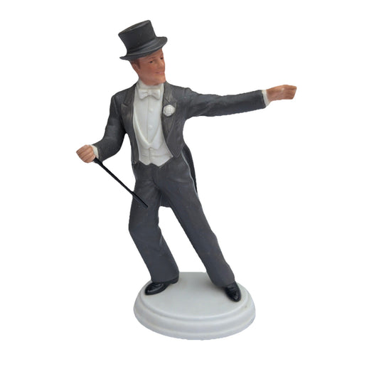 Avon Fred Astaire Figurine 1984 Images of Hollywood Porcelain 7"x3"