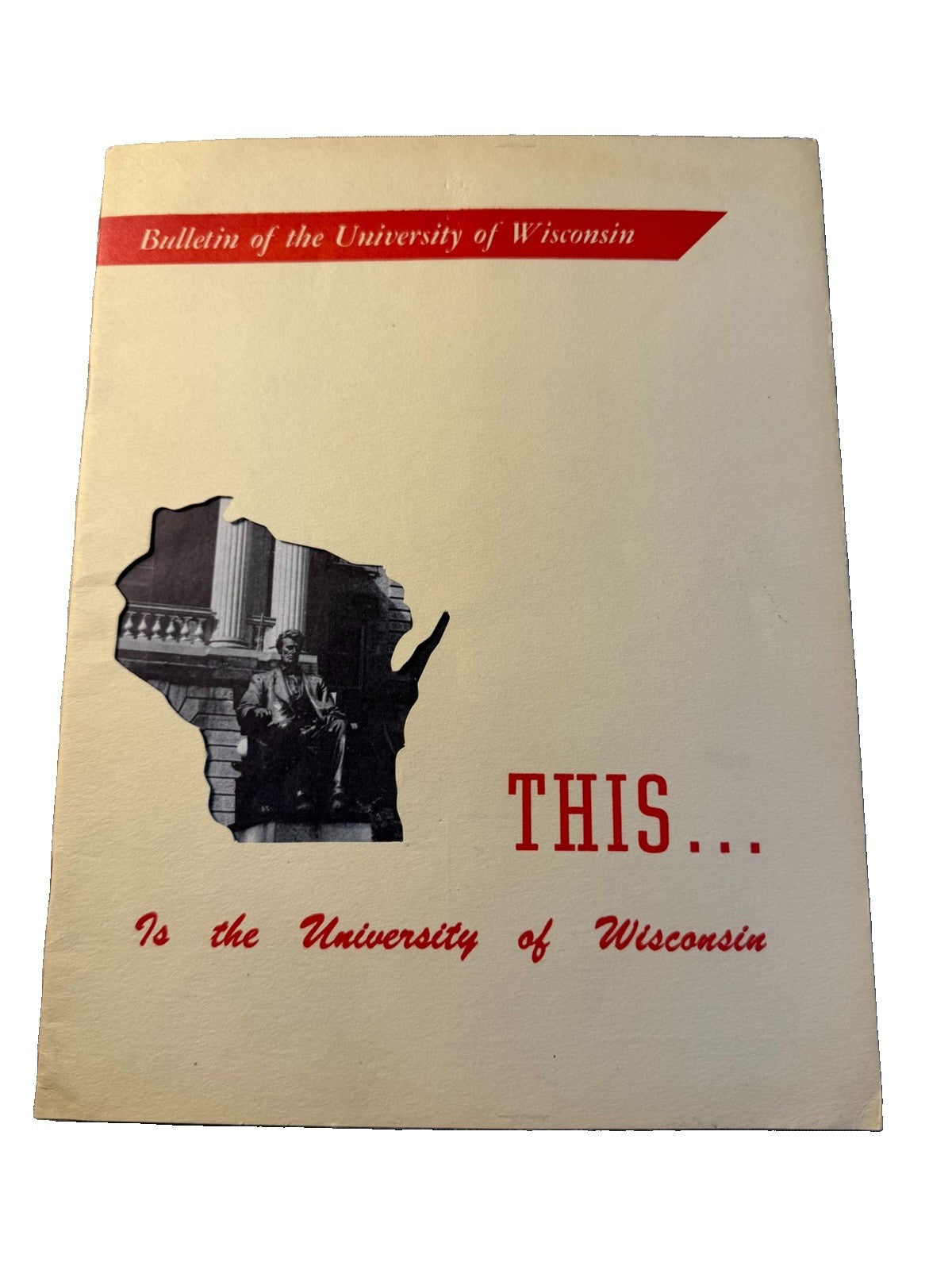 Vintage University Wisconsin Bulletin September 1950 College Campus Booklet