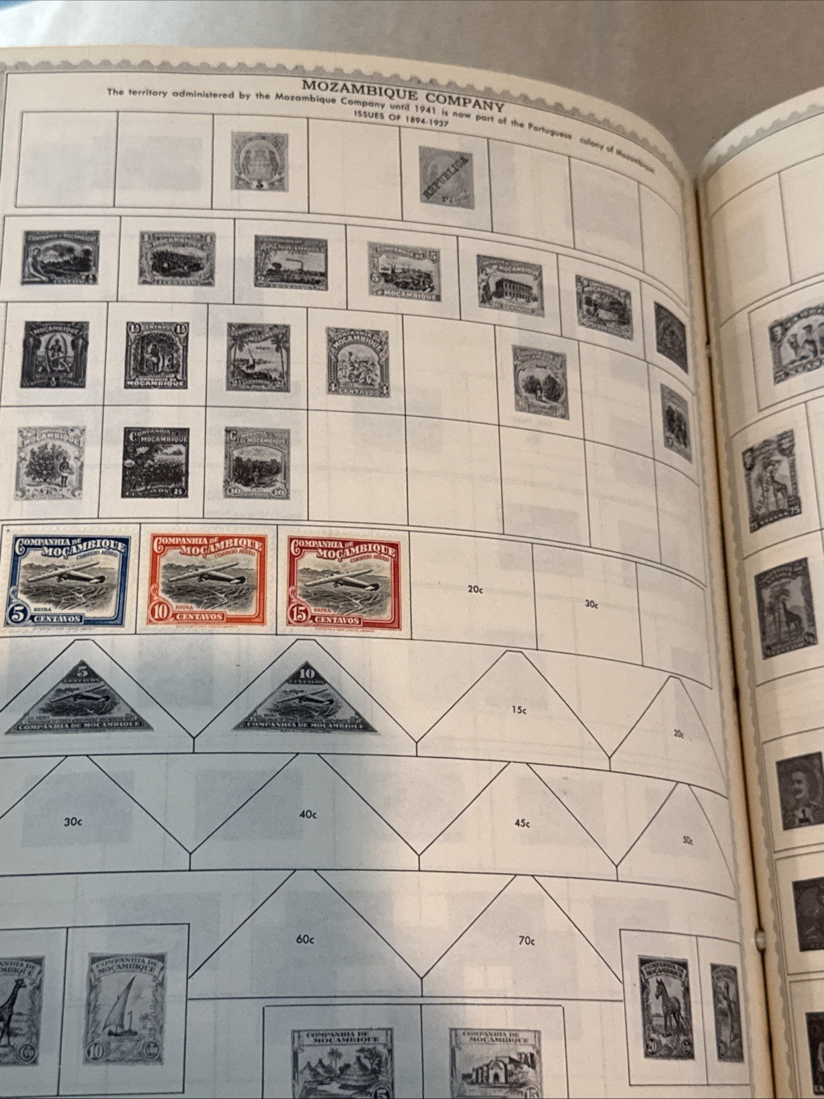 Worldwide Stamp Album Collection Comprehensive Many Stamps Canceled Mint Vintage
