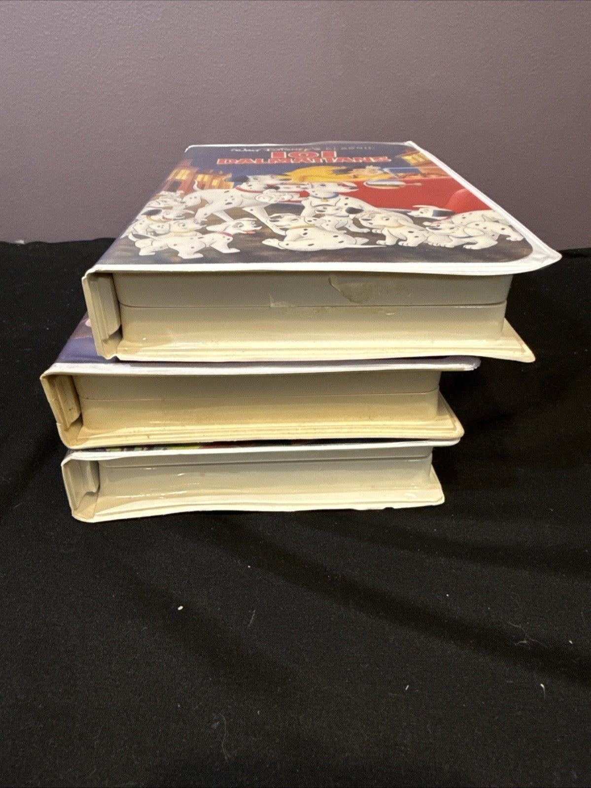 Lot Of 3 Disney VHS 101 Dalmatians Cinderella Loin King