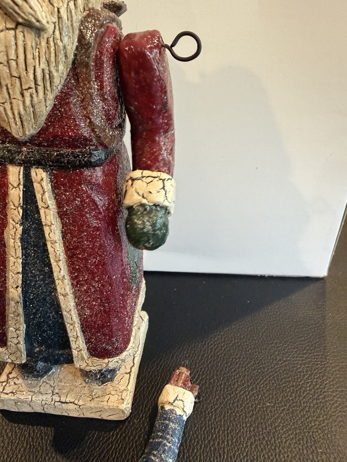 RSN Santa Lantern Figurine 39034 Primitive Folk Art Christmas Decor Holiday