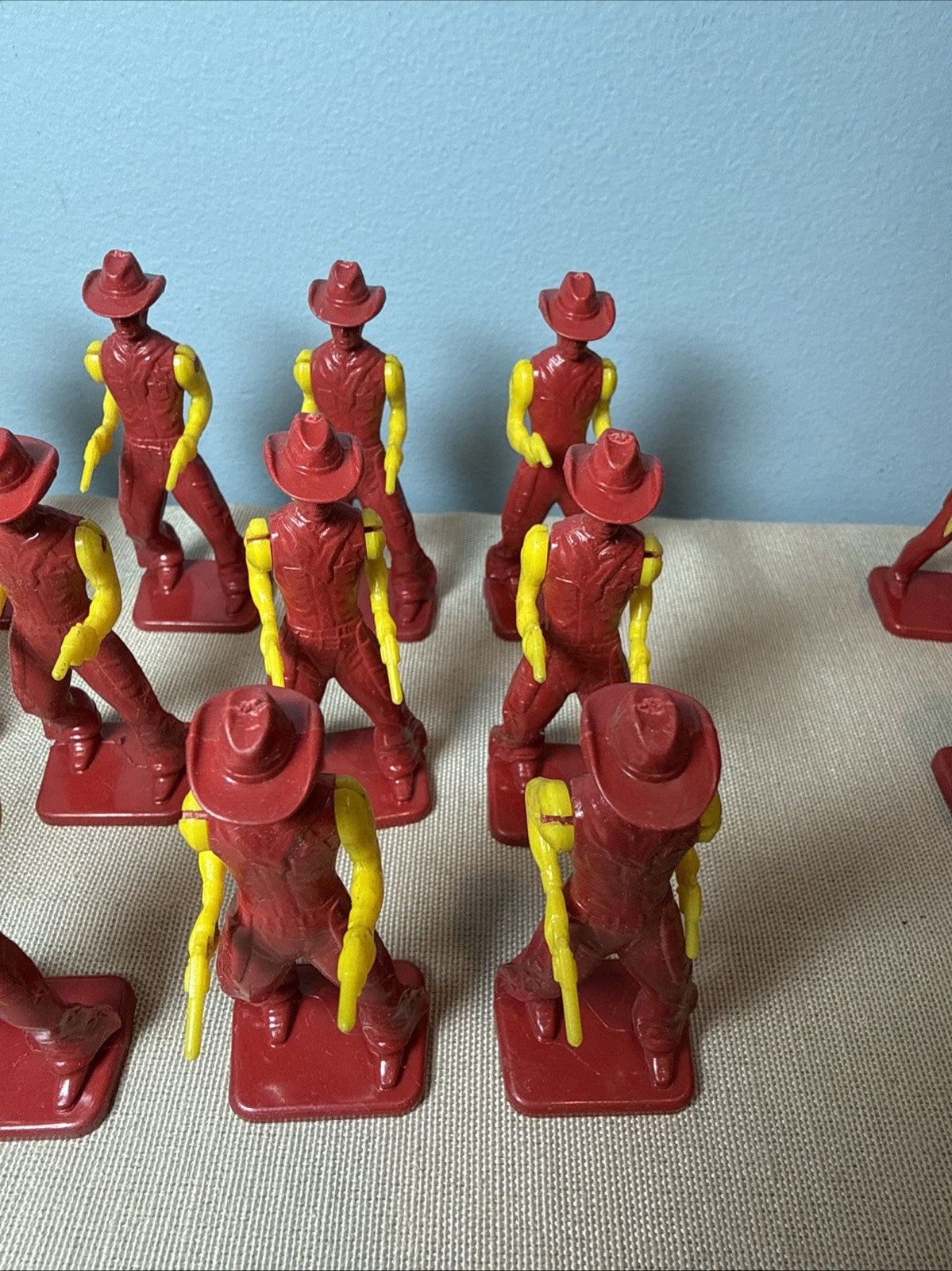 Vintage Ausley Thomasville GA Plastic Cowboys & Indians Lot Of 21 Figures