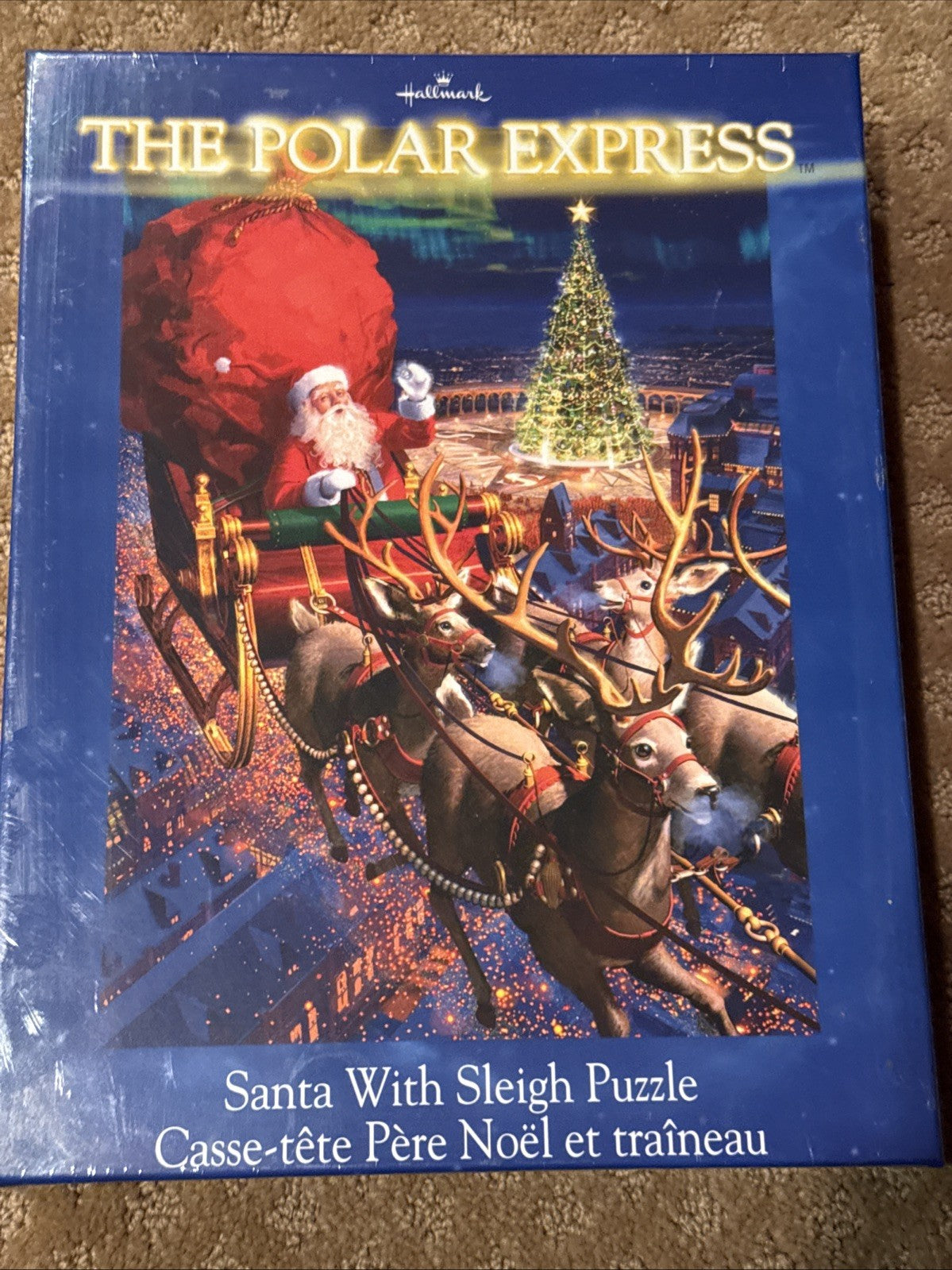 Vintage Christmas Jigsaw Puzzles Set of 5 Schmidt Bits Pieces Hallmark Santa 3D