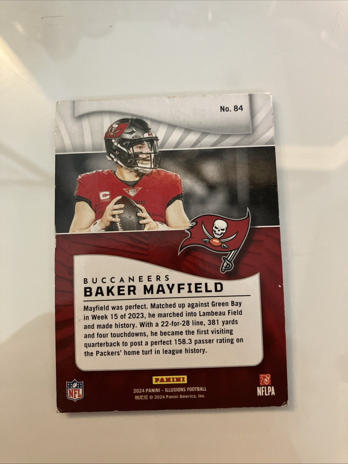 2024 Panini Illusions Baker Mayfield #84 Tampa Bay Buccaneers Card