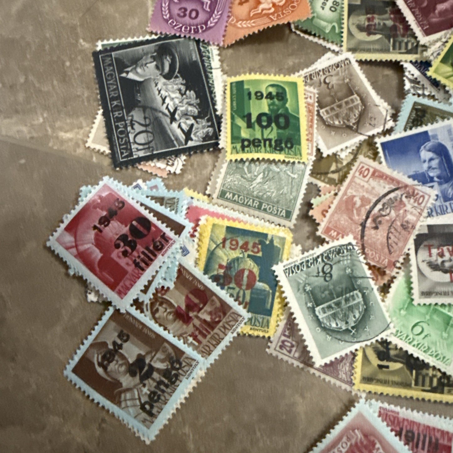 Vintage 1948 The Adventurer Stamp Album Around the World with Stamps Lot