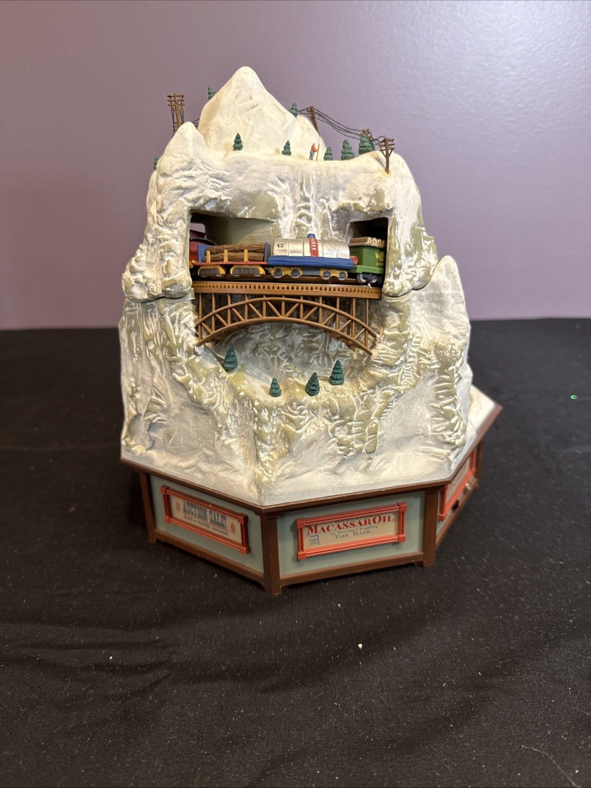 Enesco Rock City Christmas Town Winter Wonderland Music Box Trains- Works