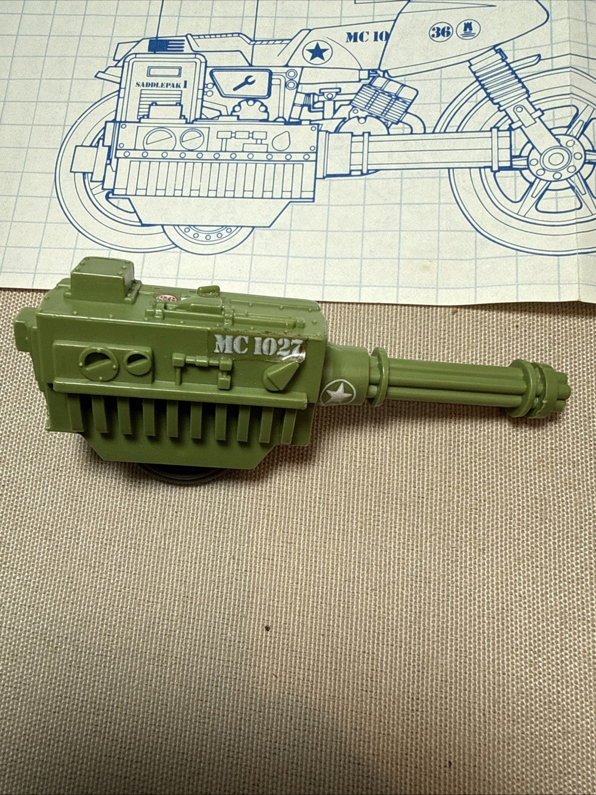Vintage GI Joe Blueprint Lot RAM & FANG Vehicle Parts Instructions ARAH