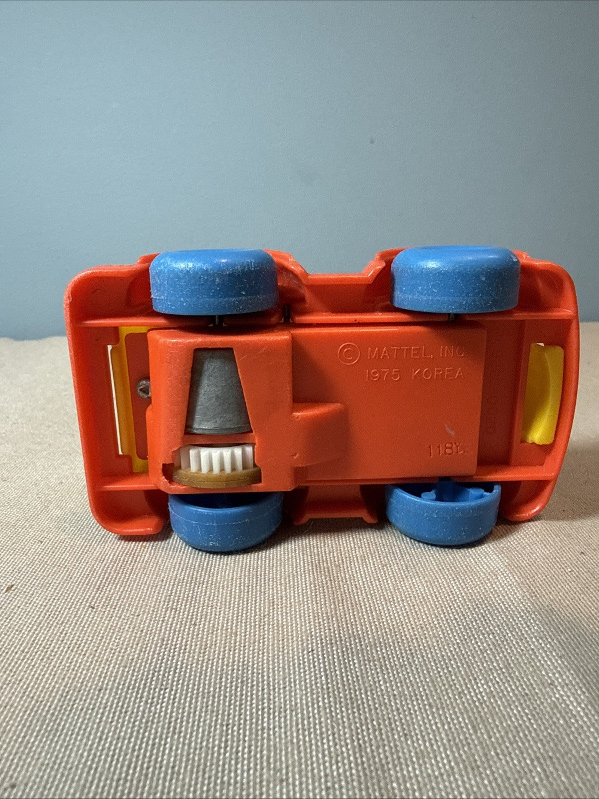 Vintage 1975 Mattel Power Putt Putt Fire Truck 9229 Hardwood Preschool Toy NOS