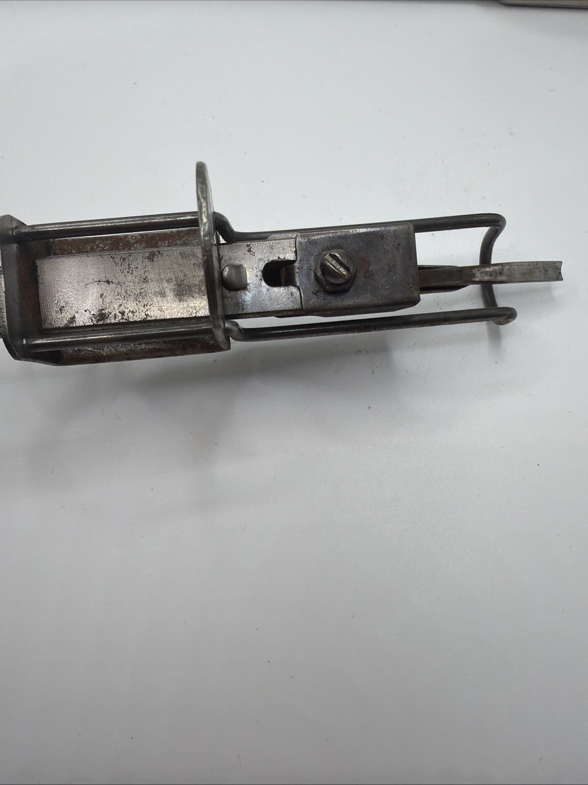 Antique Rug Hooking Tool Machine Wooden Handle 1920s