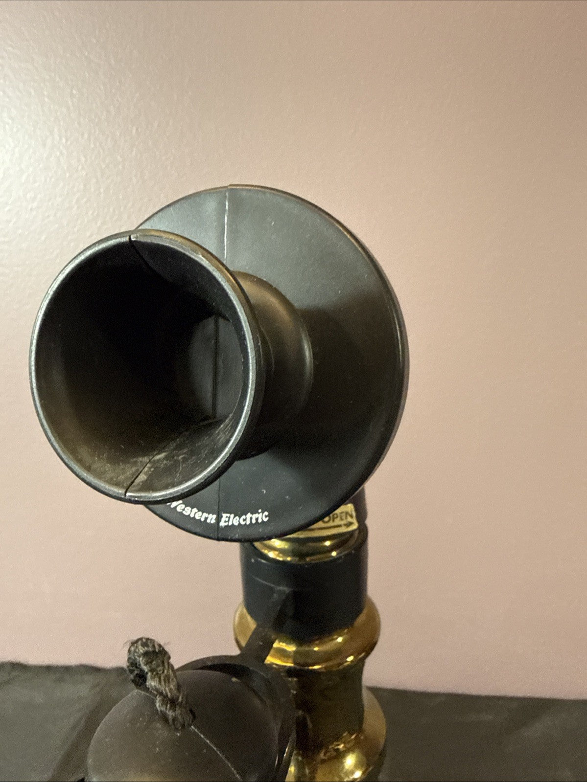 Western Electric 1897 Candlestick Telephone Jim Beam Decanter - EMPTY