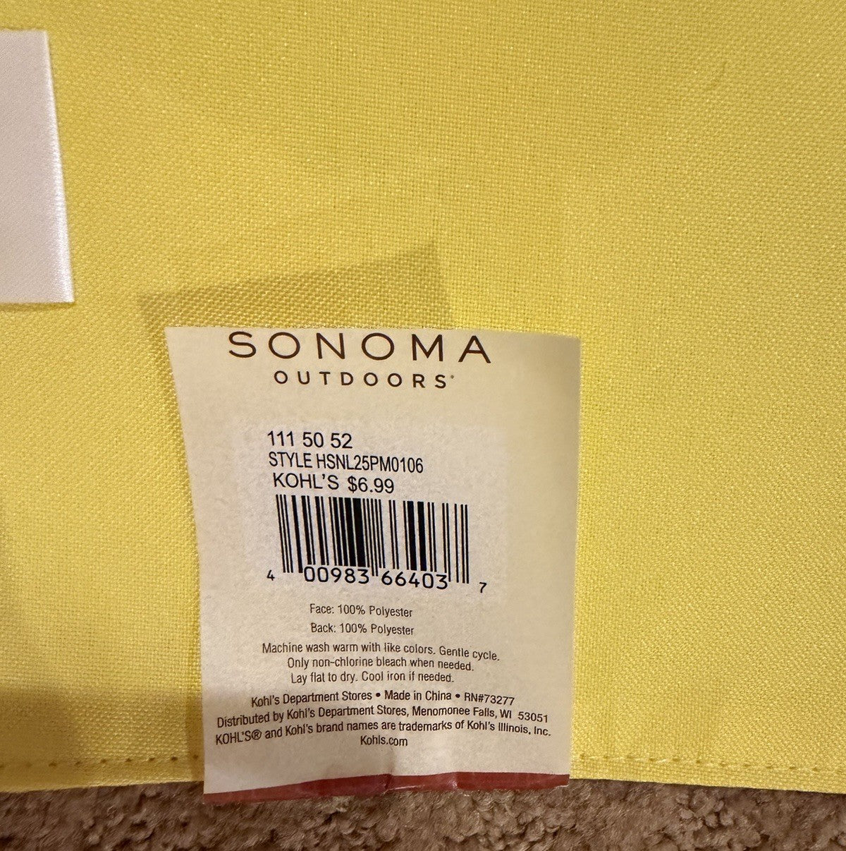 Sonoma Outdoors Tropical Placemats Palm Trees Ocean Floral Beach NWT Set of 4
