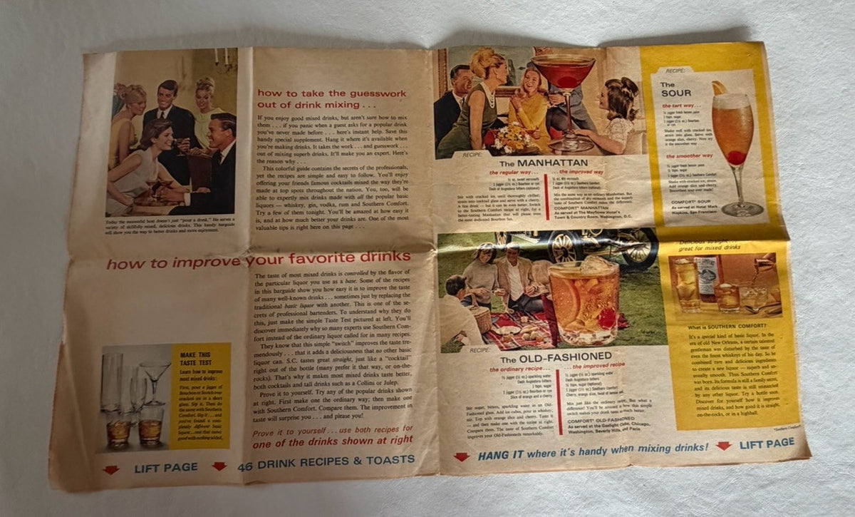 Vintage 1967 Columbus Sunday Dispatch 46 Drinks Toasts Cocktail Recipe