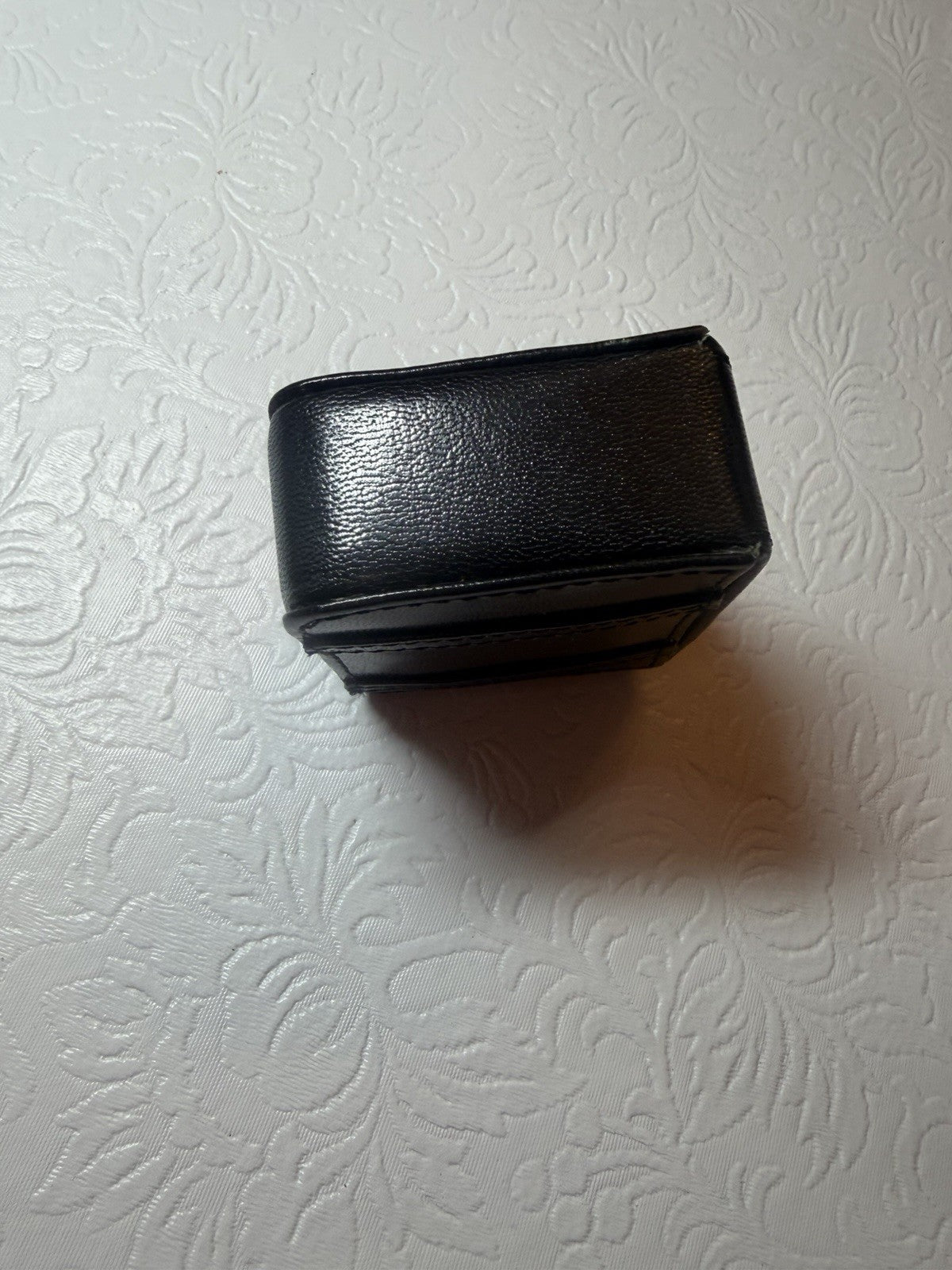 Vintage Chass Quartz Travel Alarm Clock Folding Faux Leather Case WORKS
