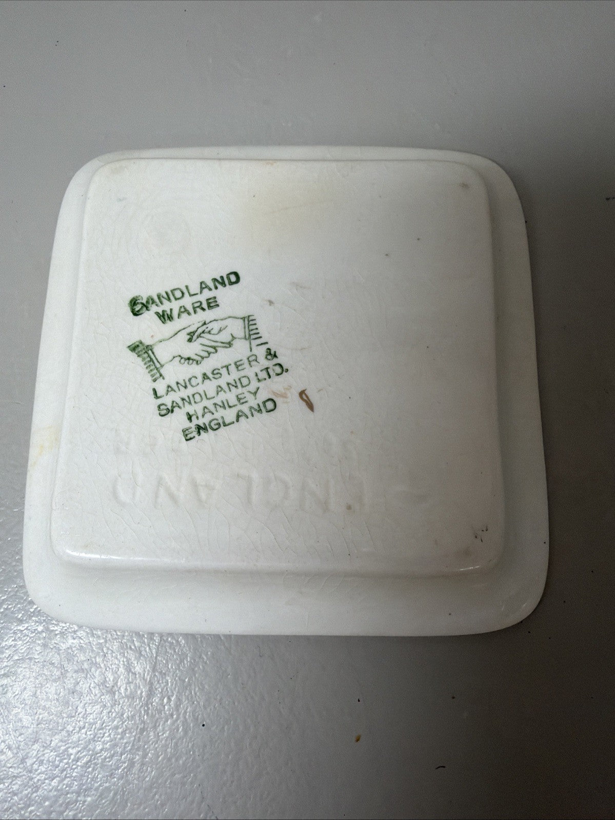Vintage English Cottage Ceramic Sandland Ware Trinket Dish Vase Bowl England