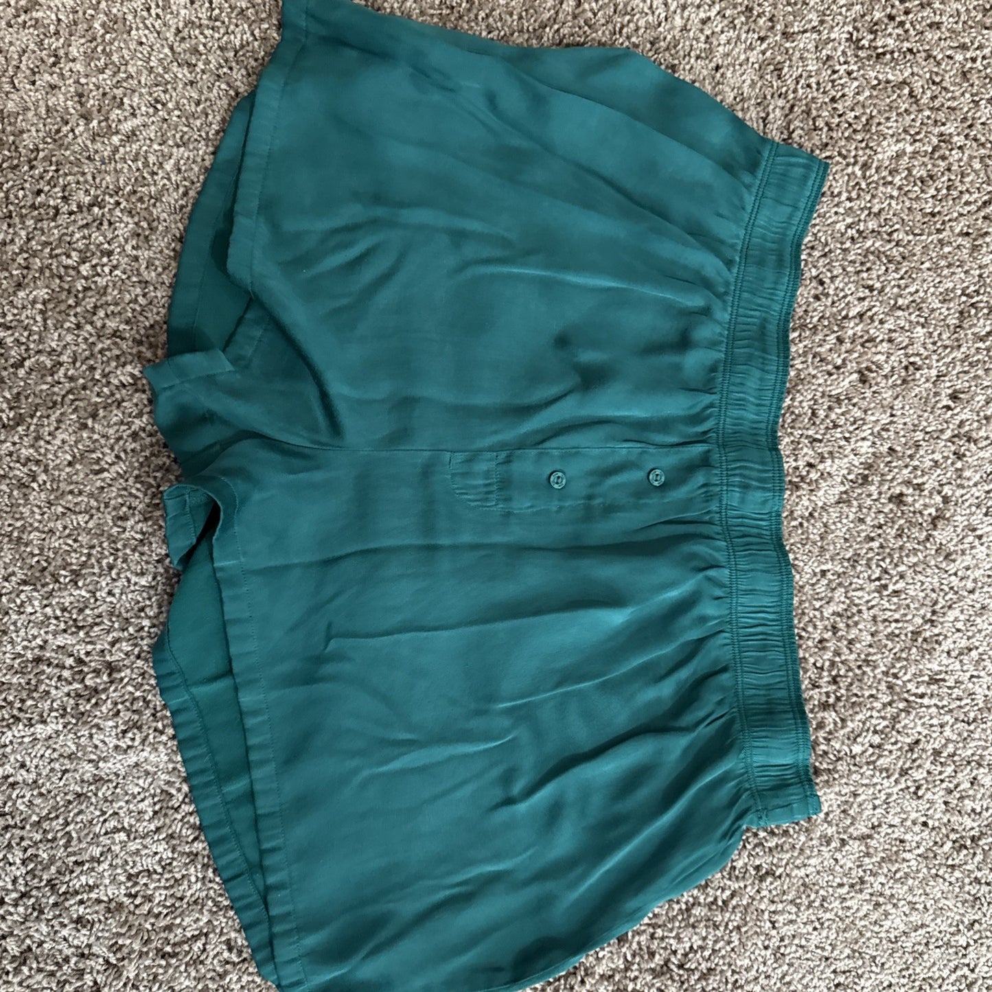 Victoria’s Secret PINK Green Satin Boxer Shorts Size Large Womens Sleepwear
