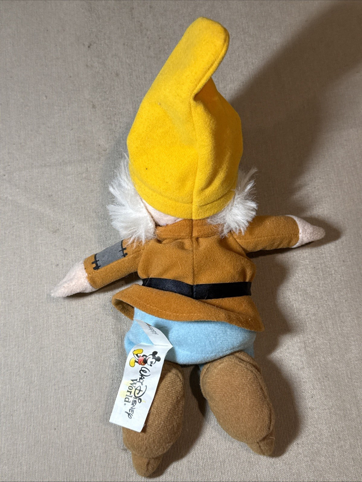 Disney Store Happy Plush Mini Bean Bag Snow White Seven Dwarfs Vintage