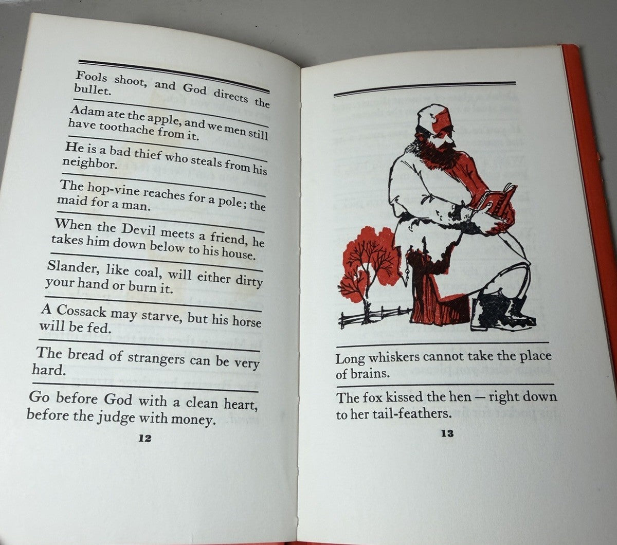 Vintage 1960 Russian Proverbs Newly Translated Peter Pauper Press Hardcover Book