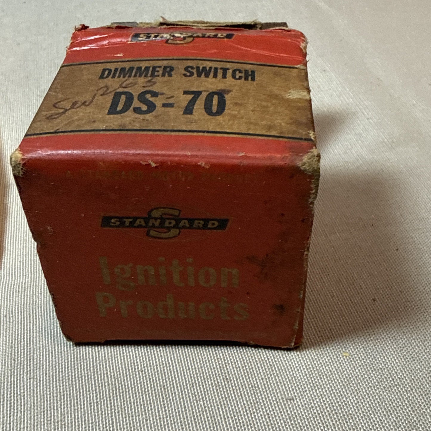 Vintage 1968 Standard DS-70 Headlight Dimmer Switch NOS Box Receipt Ford Mercury