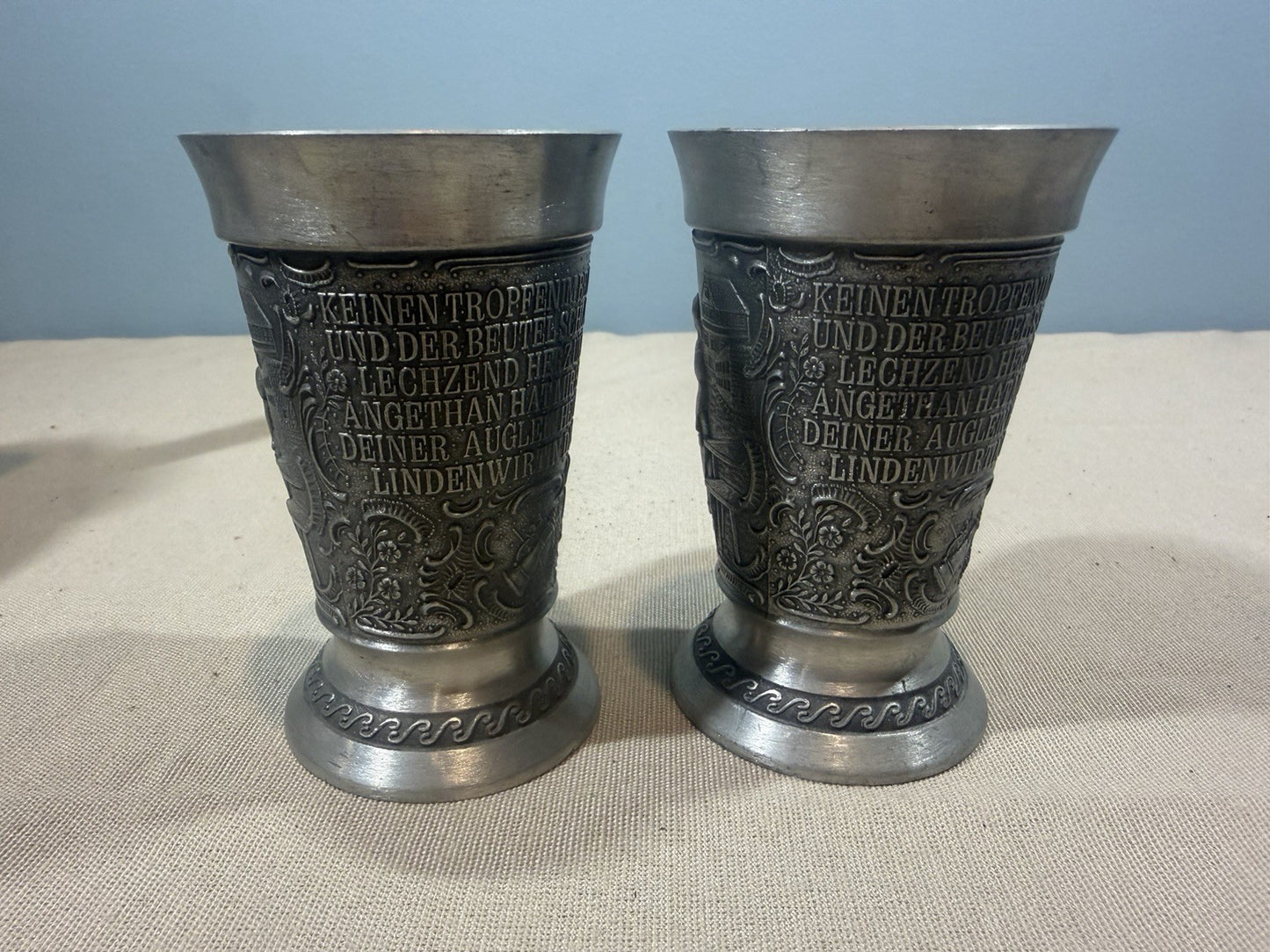 Frieling Zinnkrug Pewter Pitcher Mug Set Lindenwirtin Zinn Krug Germany