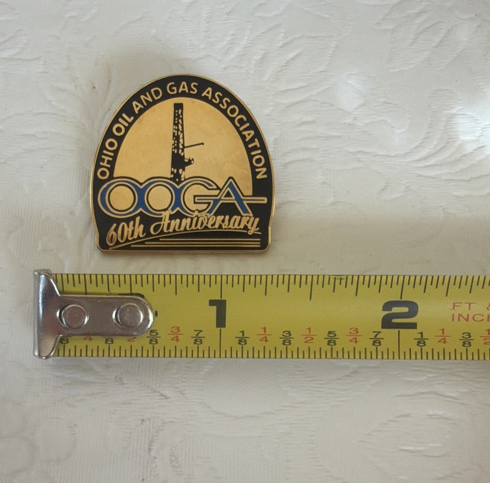 Vintage OOGA Ohio Oil Gas Association Pin Coaster Lot Energy Industry