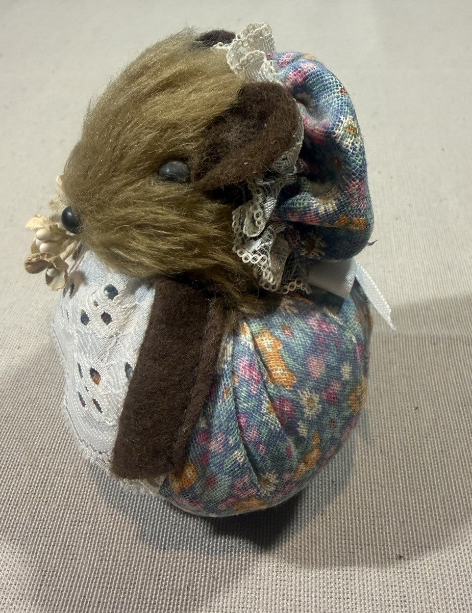 Vintage Eden Lady Mouse Potpourri Holder Beatrix Potter Inspired 1980s
