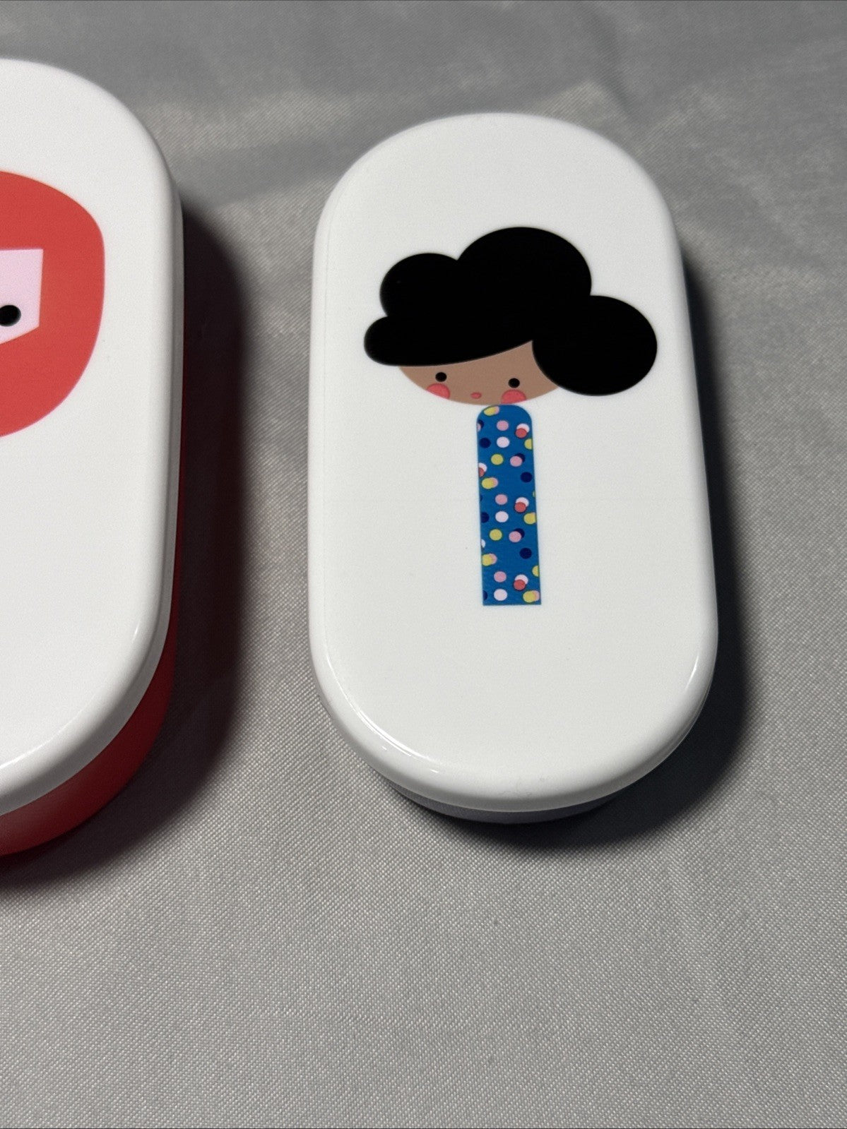 Kokeshi Matryoshka Nesting Bento Snack Boxes Set Of 4 Japanese Style