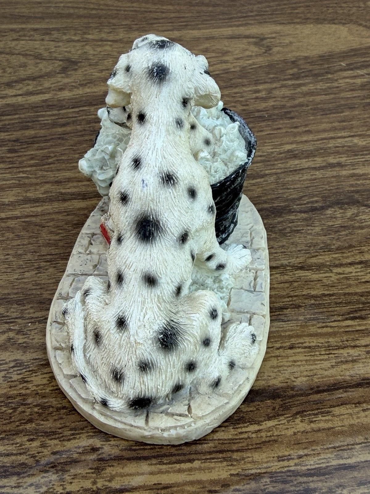 Youngs Collectables Dalmatian Dog Figurine Family Bath Scene 4"x3"