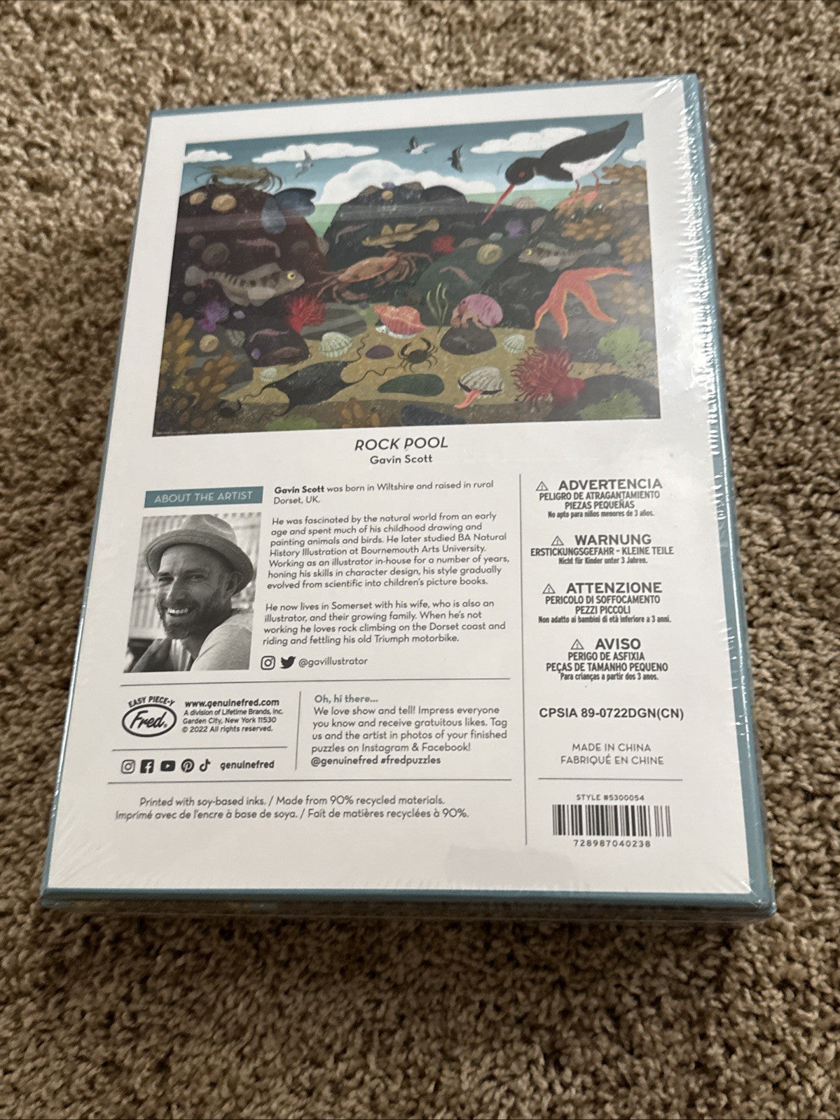 Lot of 2 New Puzzles Rock Pool 300pc Dream Landscape Bits and Pieces