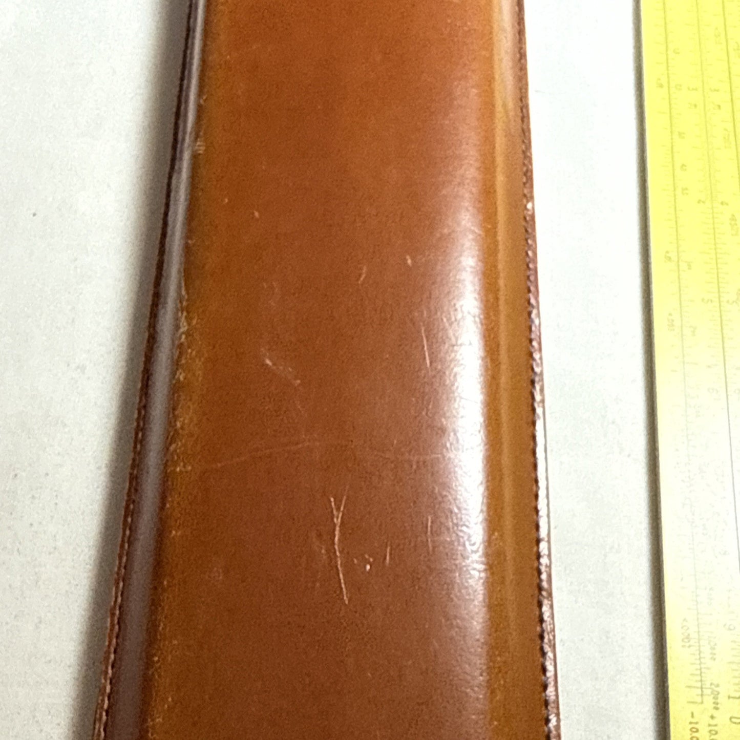 Vintage Pickett 12 Inch Metal Slide Rule Eye Saver Yellow Embossed Leather Case
