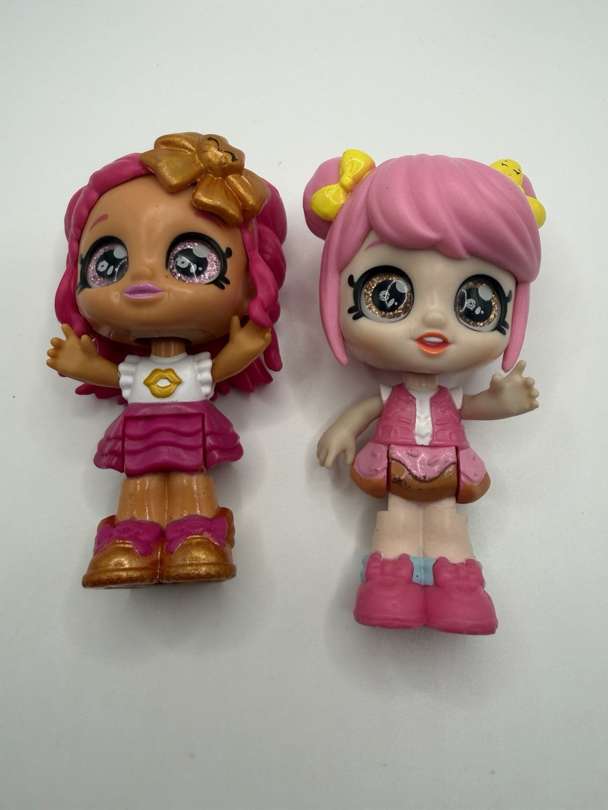 Kindi Kids Minis Donatina Cindy Pops 3 Inch Bobblehead Dolls Moose Toys Lot of 2