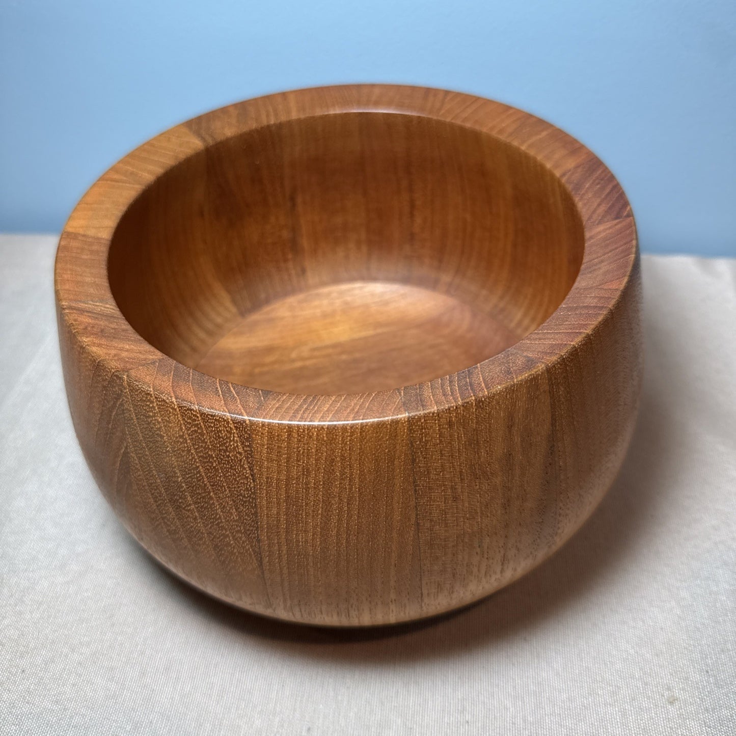 Dansk Jens Quistgaard Staved Teak Salad Bowl 6 Inch Mid Century Modern Vintage