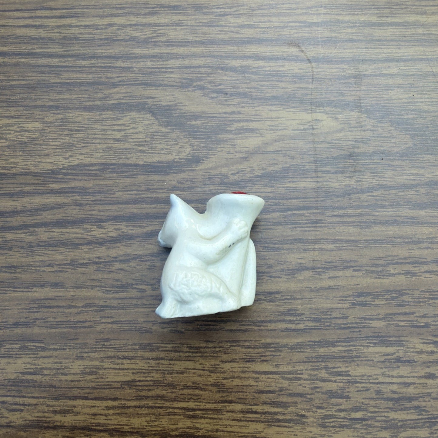 Vintage Scottie Terrier Pin Cushion Horn Bugle Japan Porcelain Dog