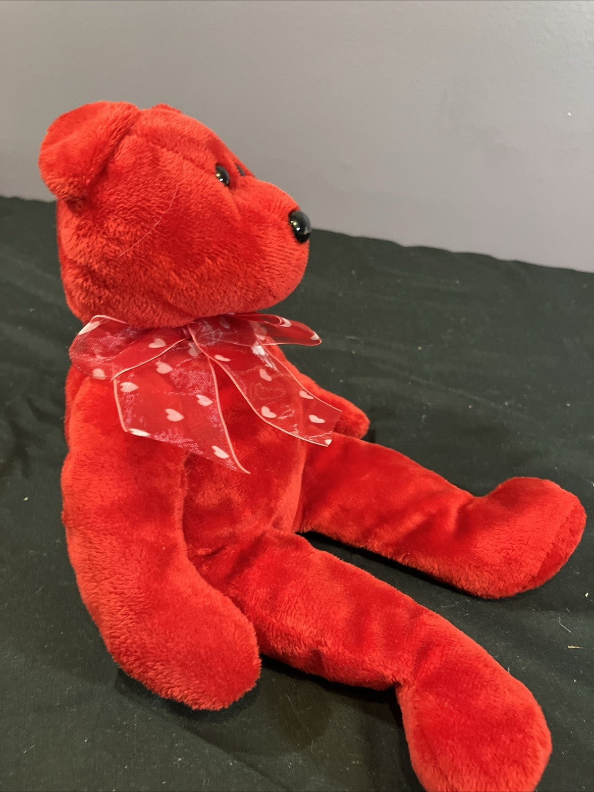 Ty Beanie Baby Secret Bear I Love You 2003 Valentines Red Plush