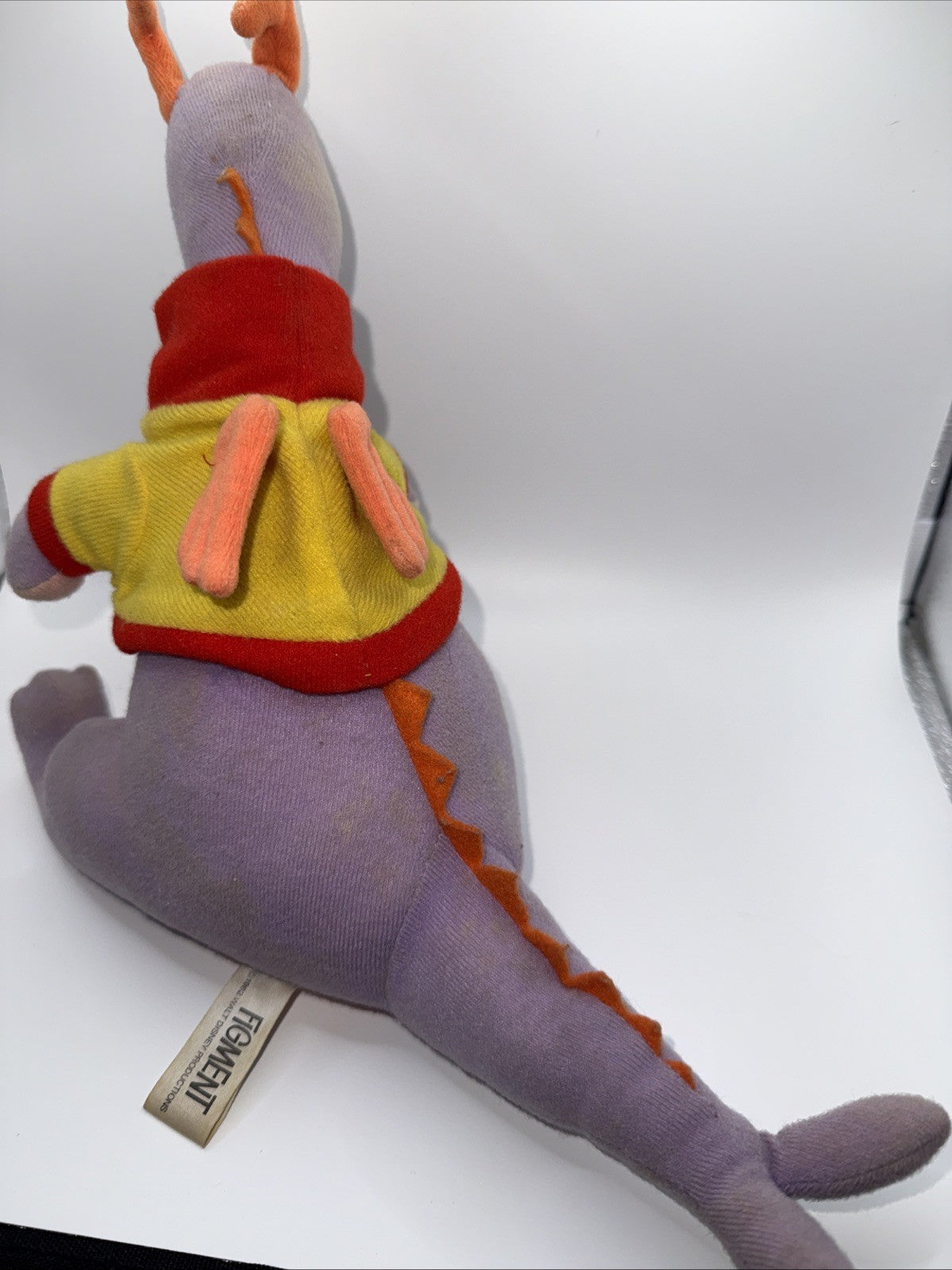 Vintage 1982 Walt Disney Figment Purple Dragon Plush 11" Well Loved