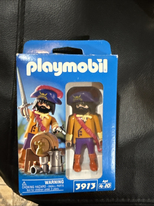 Playmobil 3913 Pirate Captain Rum Keg 1999 Vintage New Sealed Figure Toy Germany