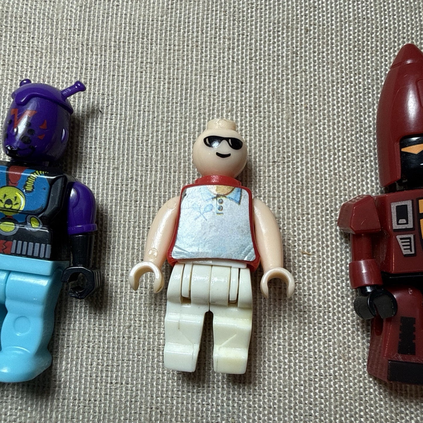 Vintage Best Lock Minifigures Parts Lot Sci Fi Aliens Torsos Accessories 7 Piece