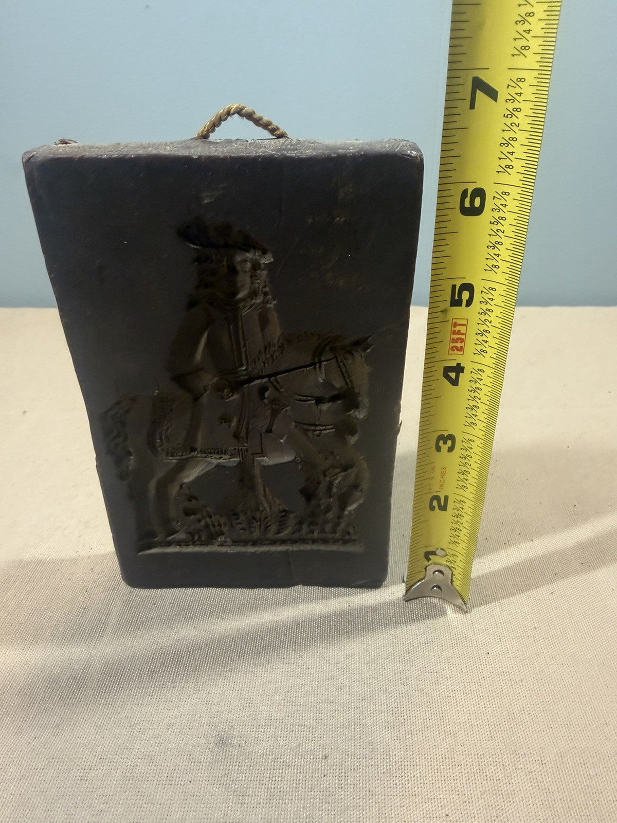1971 Laxa Family Butter Cookie Mold Wall Hanging Vintage Prince 18th Cent 6.5x4