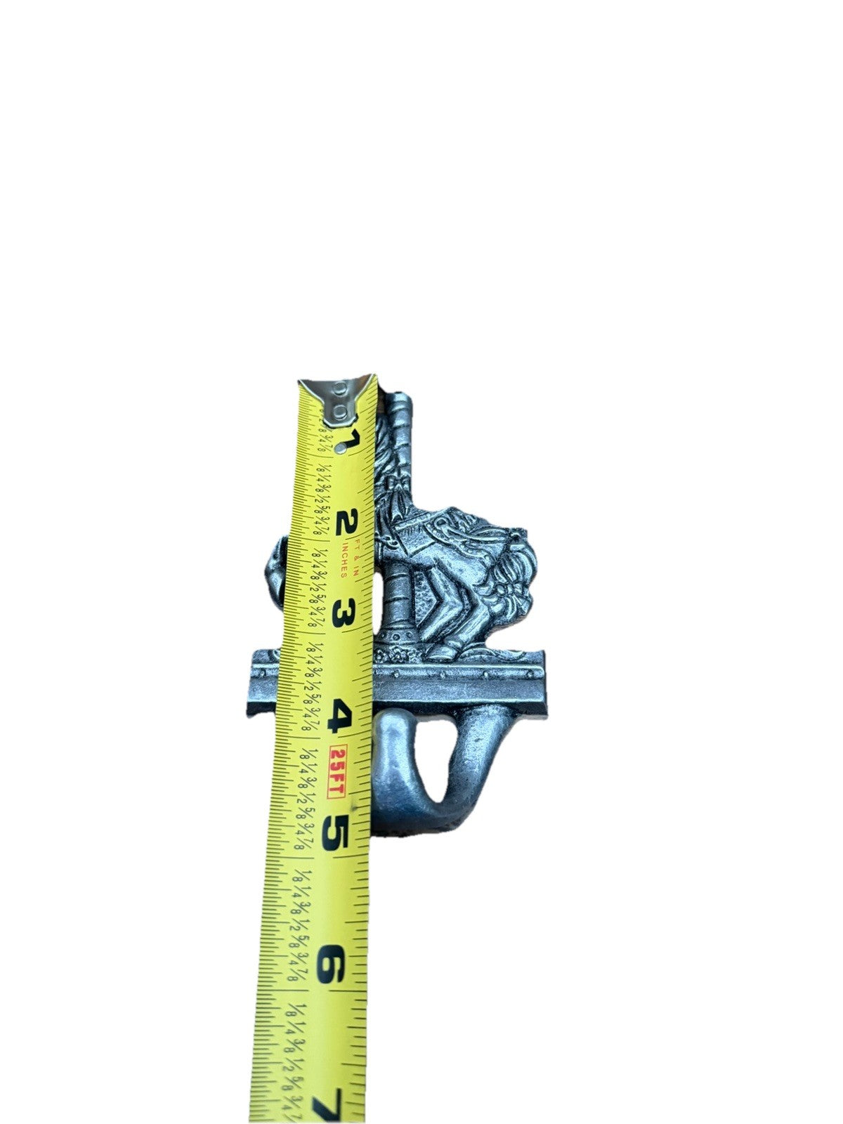 Pewter Carousel Horse Wall Hook Nursery Baby Room Decorative Hook