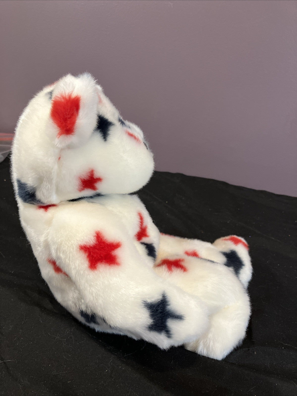 Ty Beanie Babies Glory Bear Plush Toy Red White Blue Stars