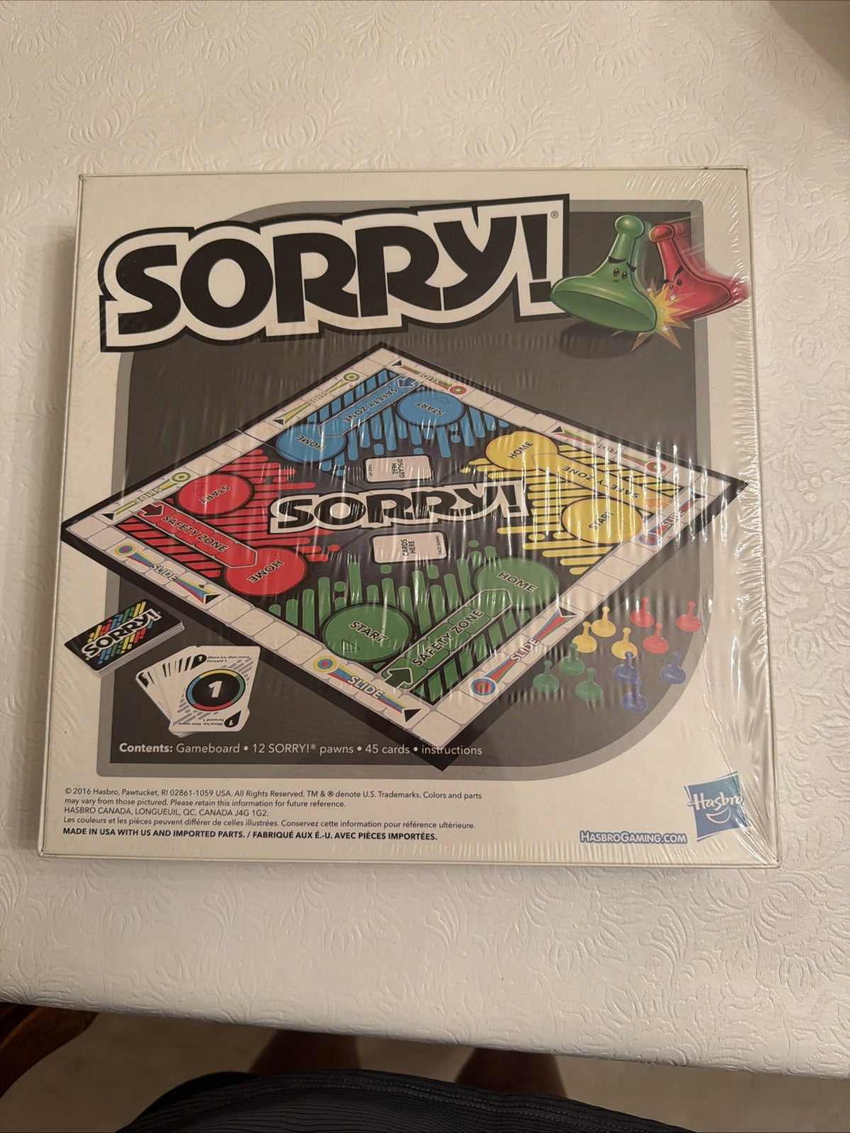 Hasbro Sorry Fire and Ice Power Ups Board Game A5065 New Sealed Family Game