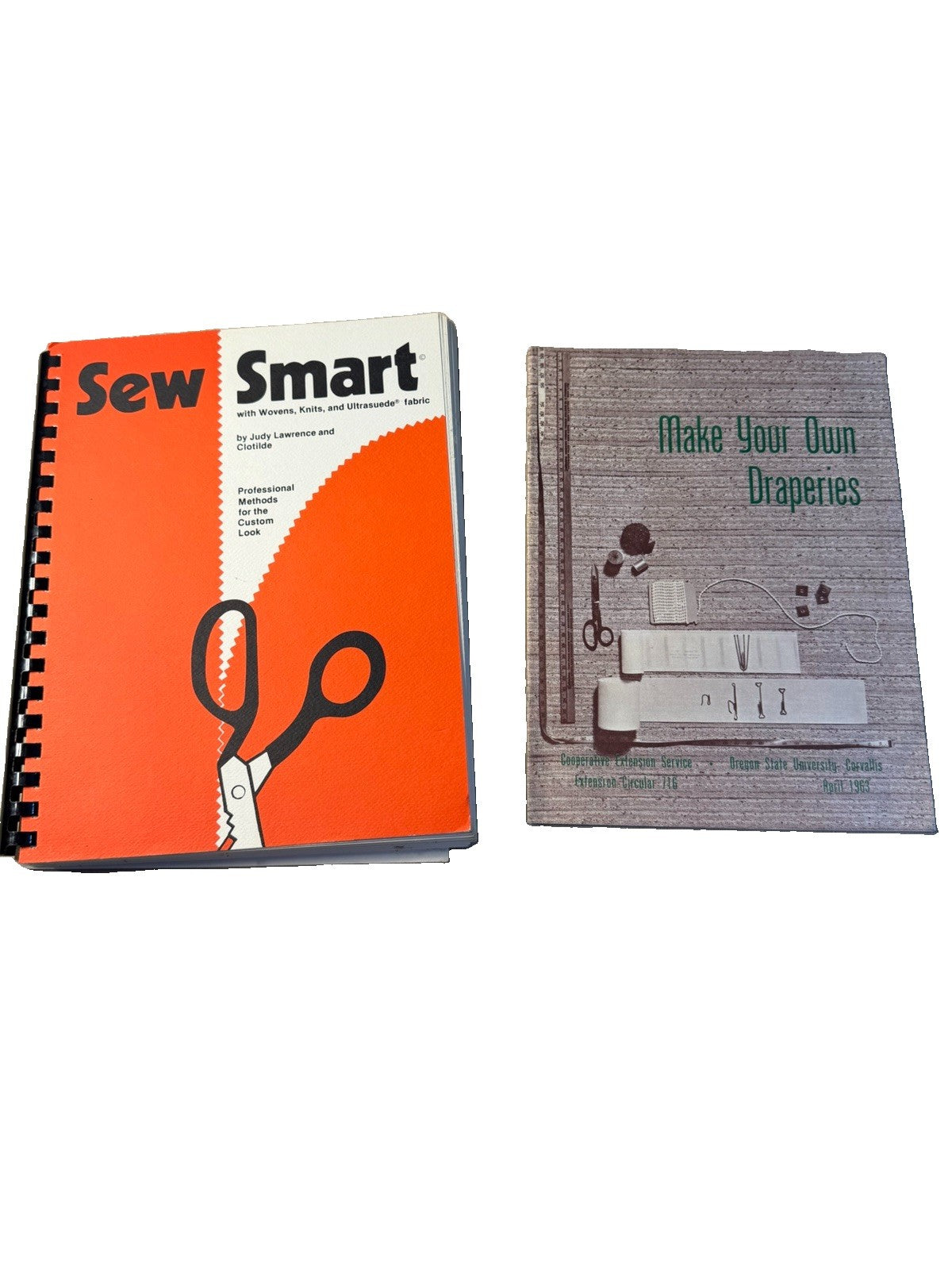 Vintage Sew Smart Sewing Book Judy Lawrence Clotilde Draperies OSU Book Lot
