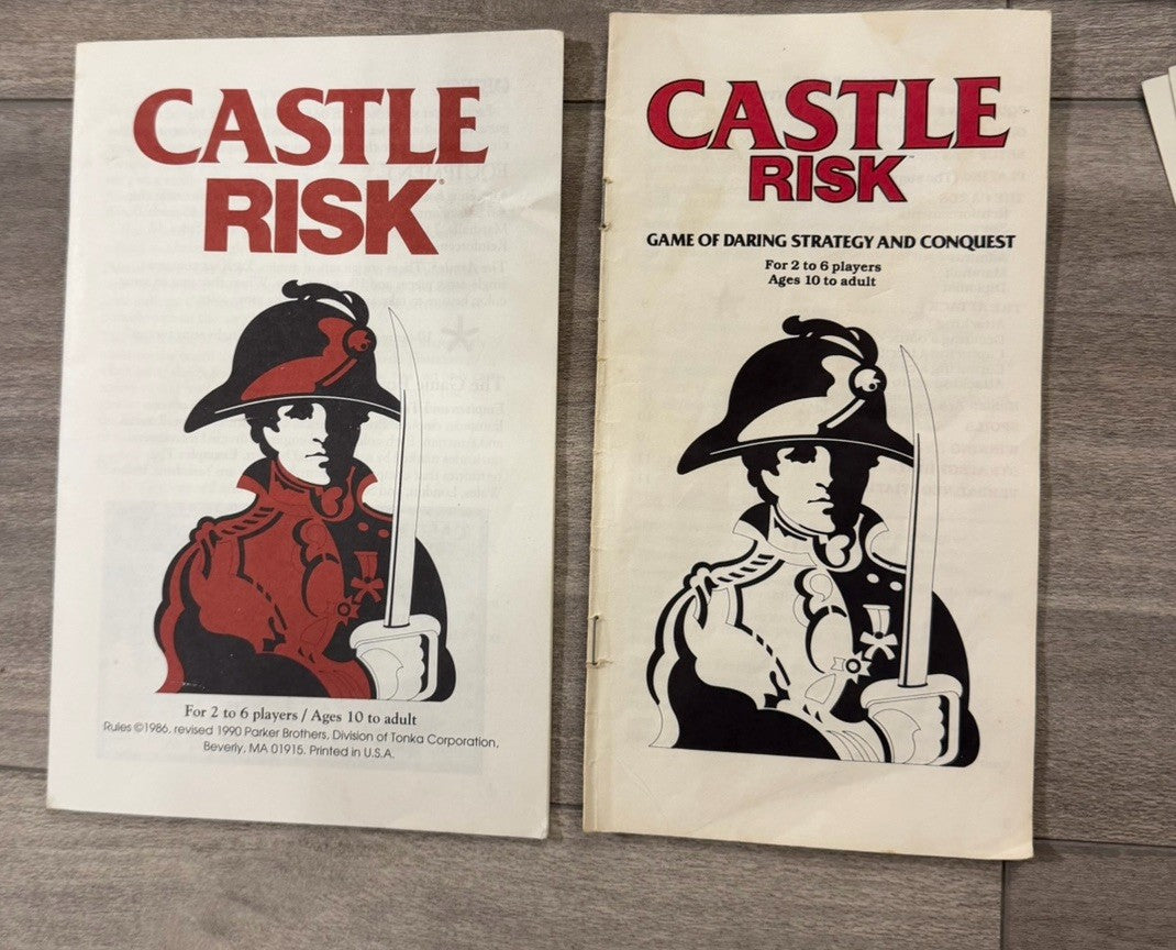 Vintage 1990 Parker Brothers Risk Castle Risk Board Game Complete Strategy Game