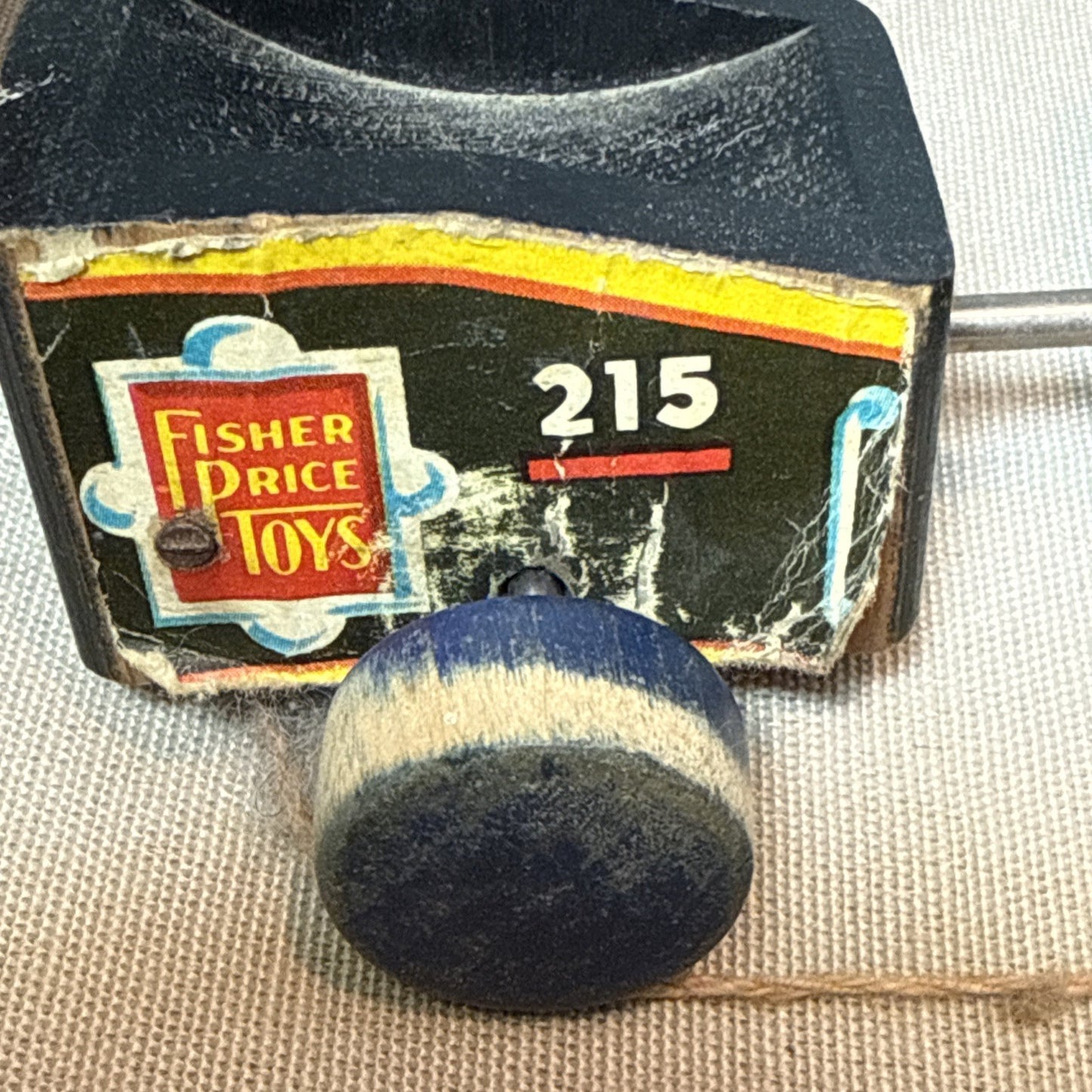 Vintage Fisher Price #215 Choo Choo Train Pull Toy 1950s Wooden Classic