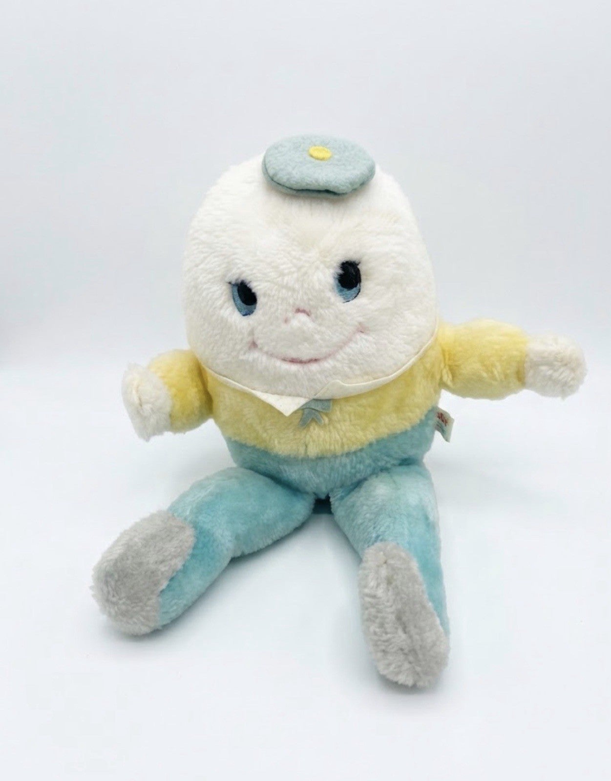 Vintage 1950s 1960s Douglas Humpty Dumpty Plush Rattle Nursery Rhyme Toy
