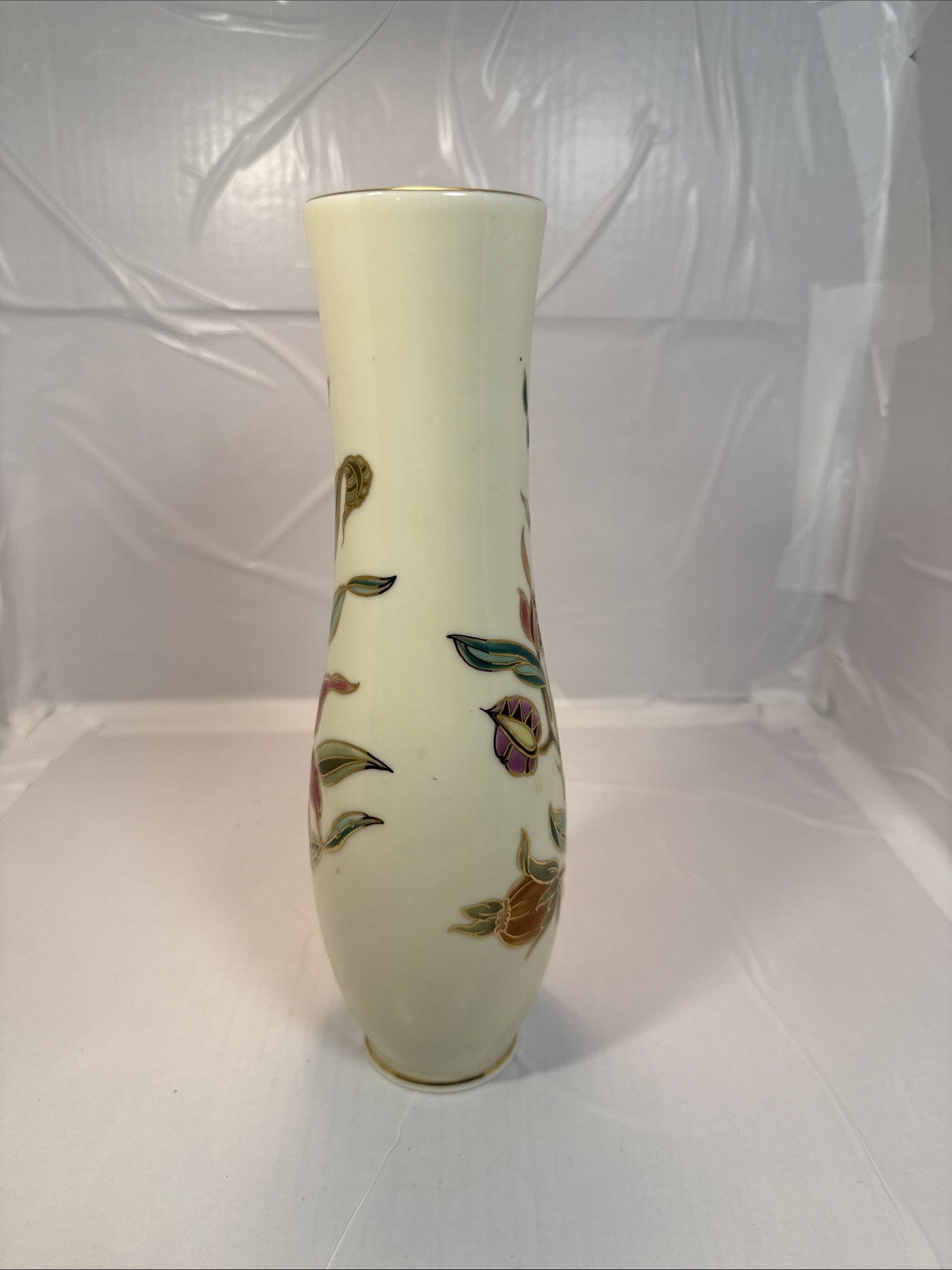 Zsolnay Hungarian Porcelain Orchid Vase 10.75 Inch 9061 008