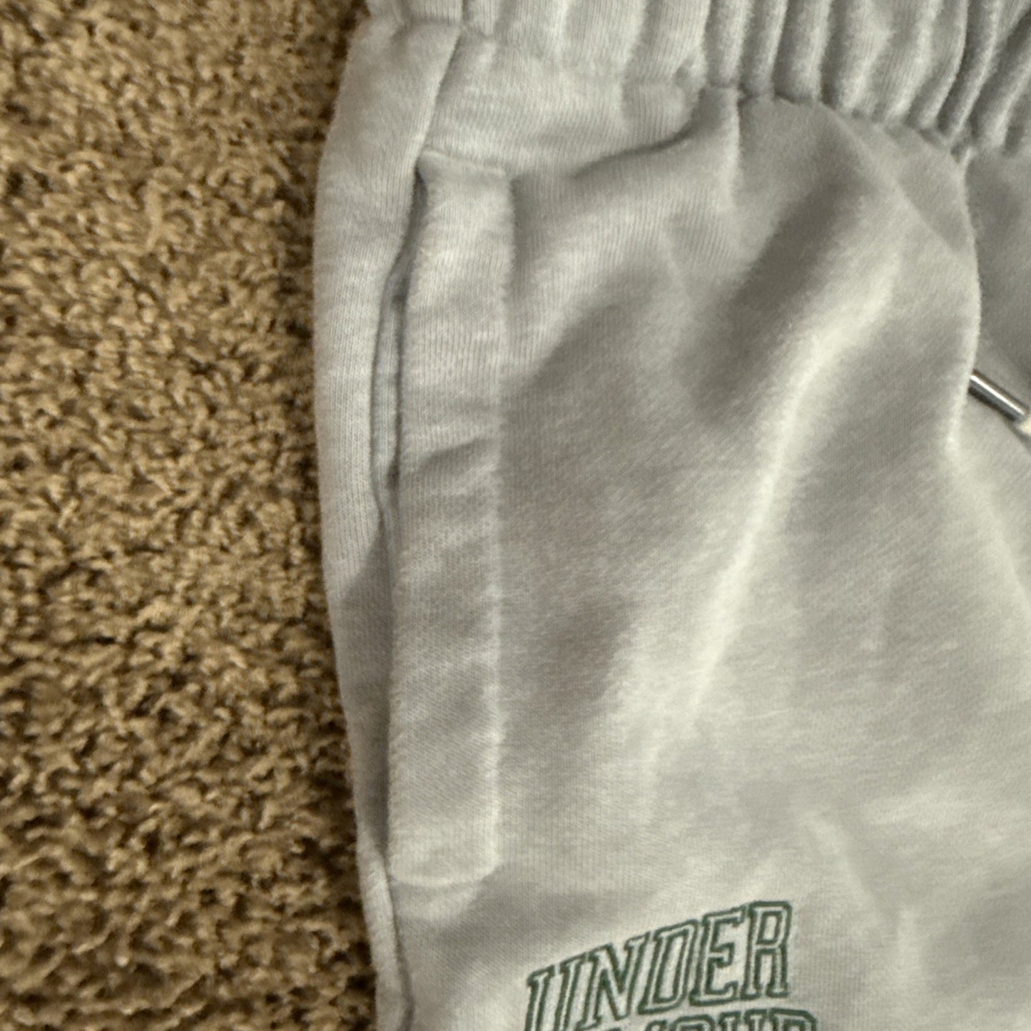 Under Armour Heavyweight Terry Cloth Jogger Sweatpants Gray Men's Medium