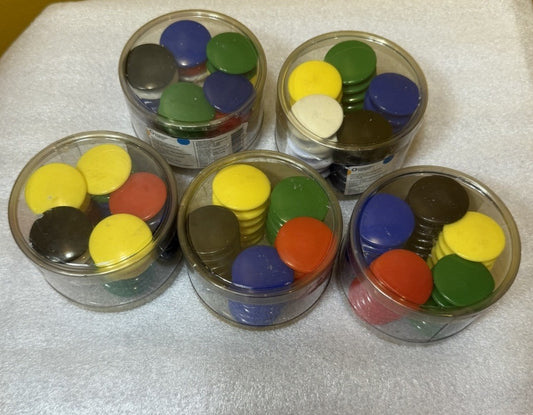 Corporate Express Heavy Duty Color Magnets Assorted 1.25 Inch Tub 5 Containers