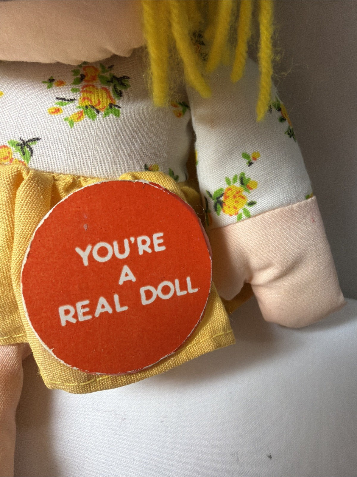 Vintage Giftique Rag Doll 1982 Style 4137 Handmade Philippines